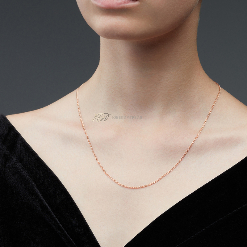 Серебряная цепь «Нонна» с алмазной огранкой