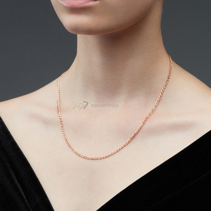 Серебряная цепь «Нонна» с алмазной огранкой