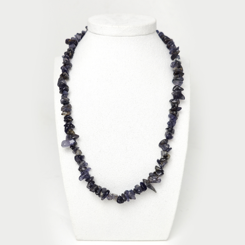 Танзанит 053 бусы галтовка 10х5мм Танзания