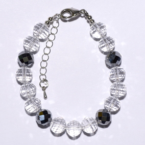 Терагерц 018 браслет шар грань10мм выр.Япония, гор