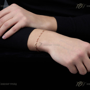 Серебряный браслет «Сингапур» с алмазной огранкой