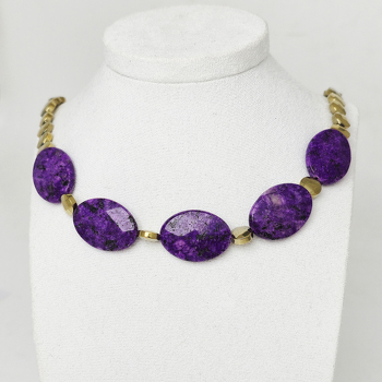 Чароит 104 бусы овал грань 25х18мм из прир.фракции