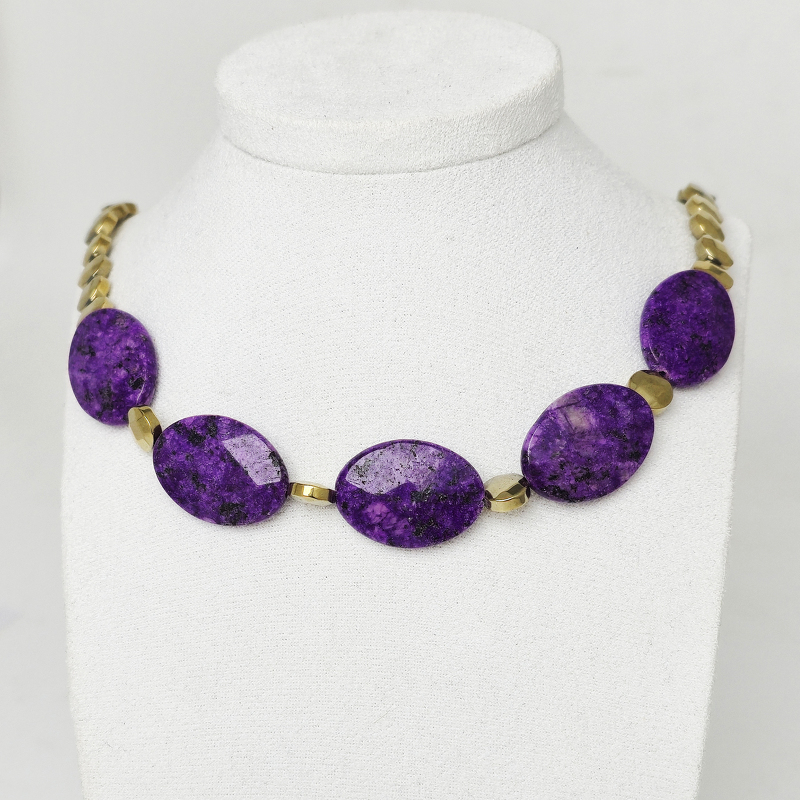 Чароит 104 бусы овал грань 25х18мм из прир.фракции