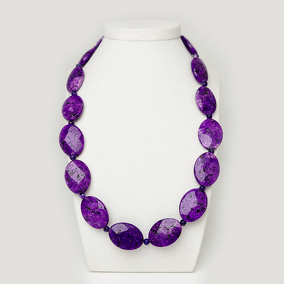 Чароит 106 бусы чароит овал грань 25х18мм, шар 4мм