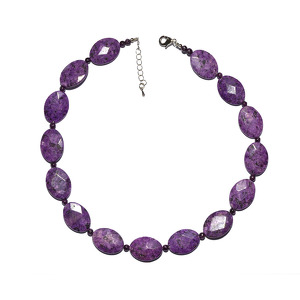 Чароит 106 бусы чароит овал грань 25х18мм, шар 4мм