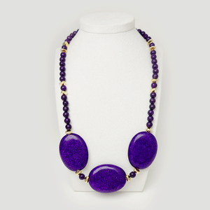 Чароит 107 бусы чароит овал 30х40мм, шар 6мм из пр