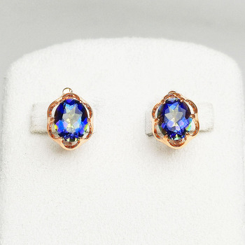 Серебряные серьги с